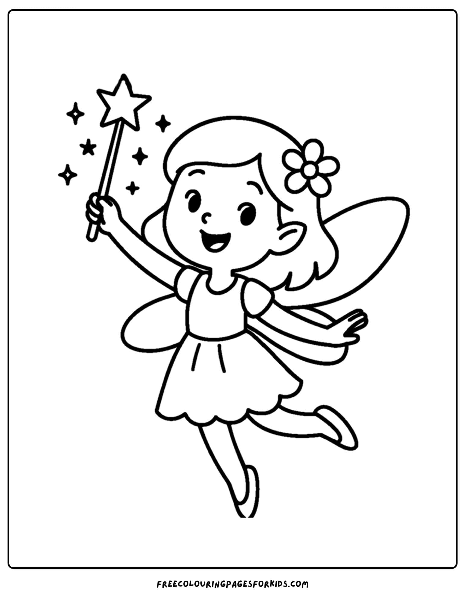 a fairy waving a magic wand