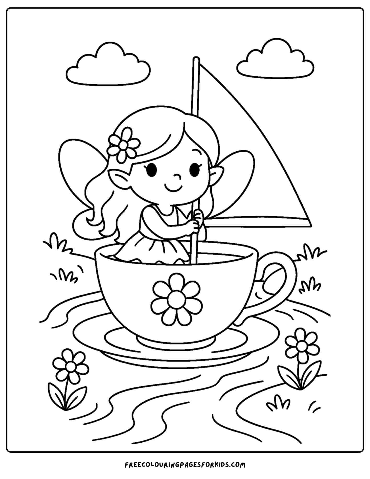 a fairy in a teacup