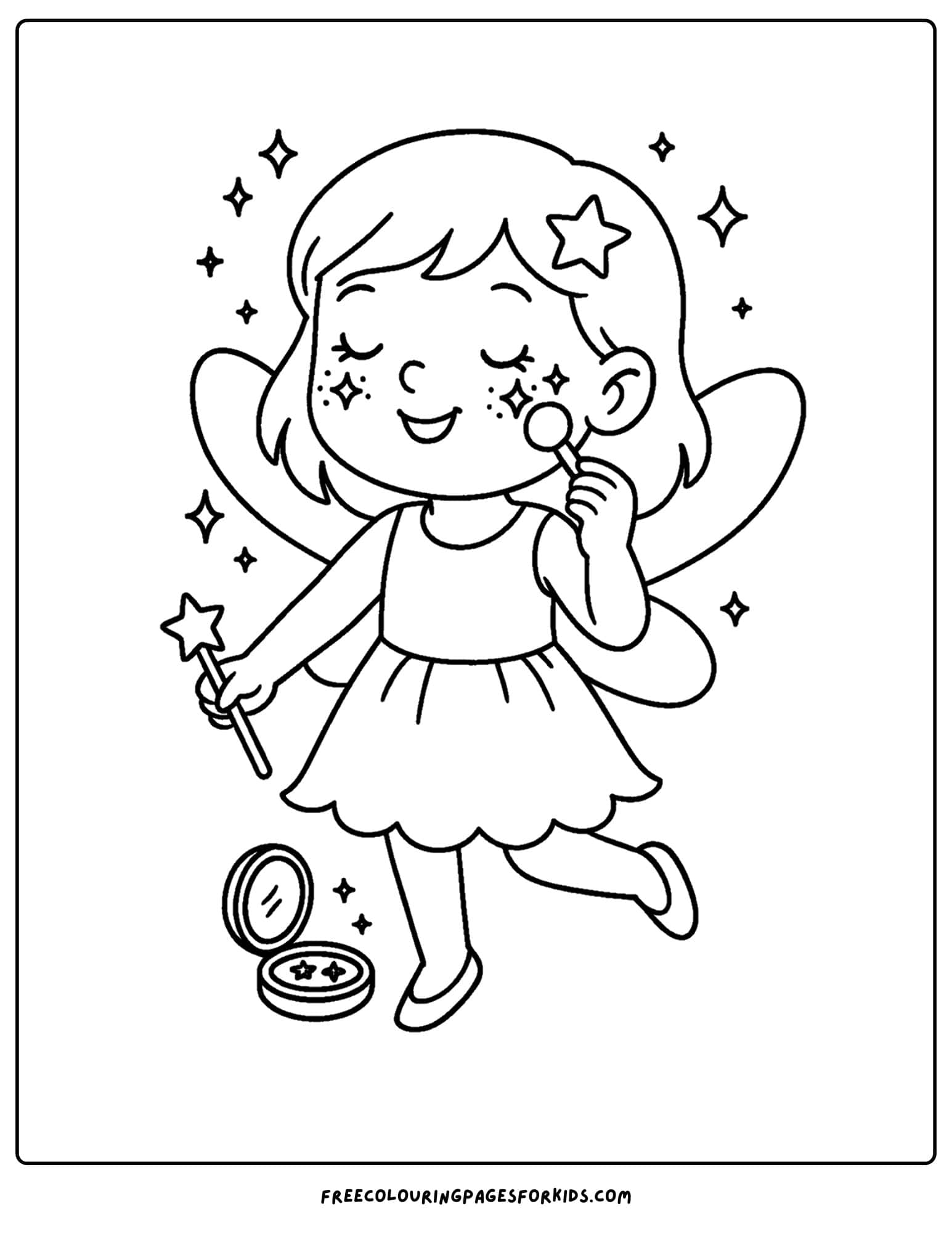 a fairy makeup dress up