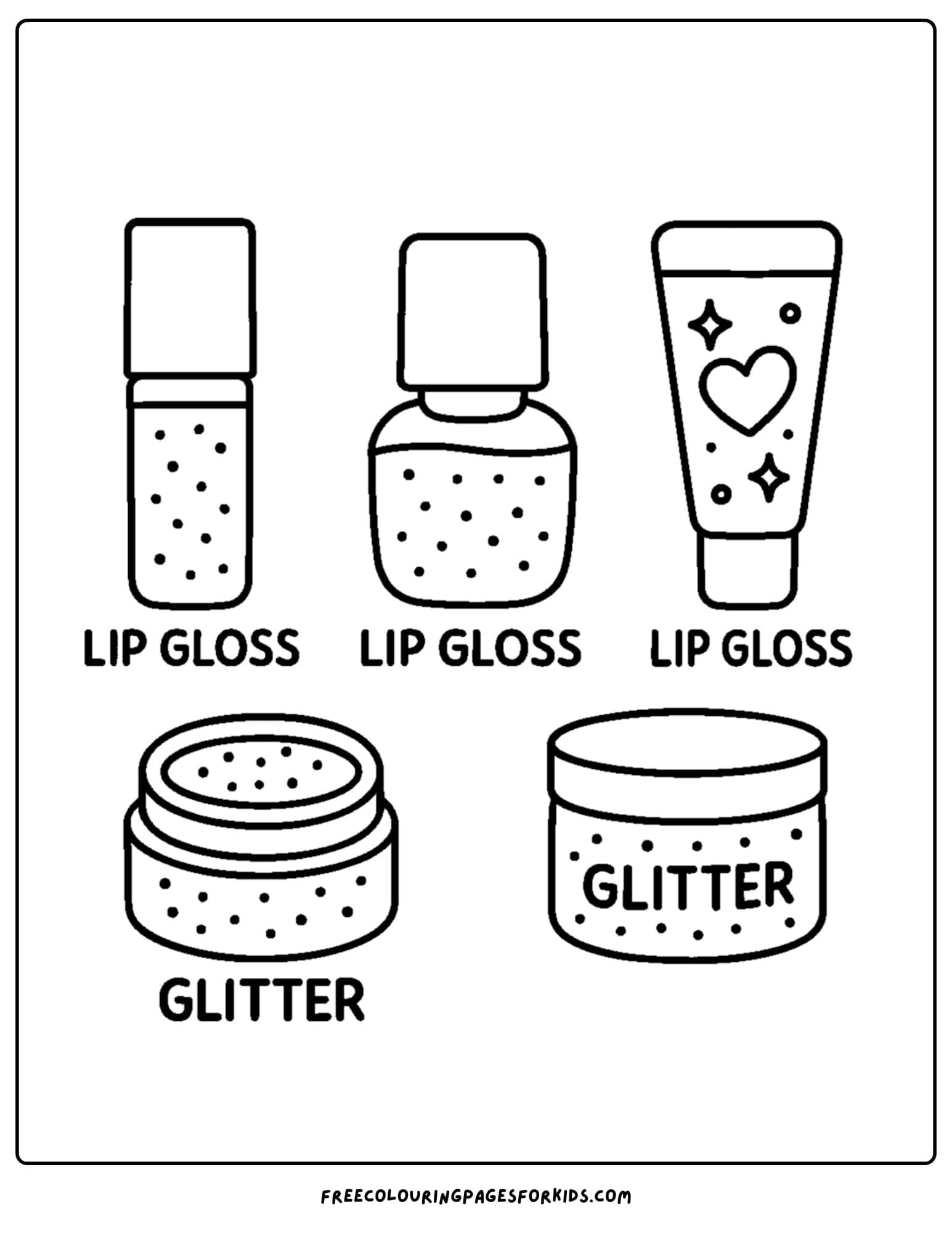 makeup lip gloss and glitter