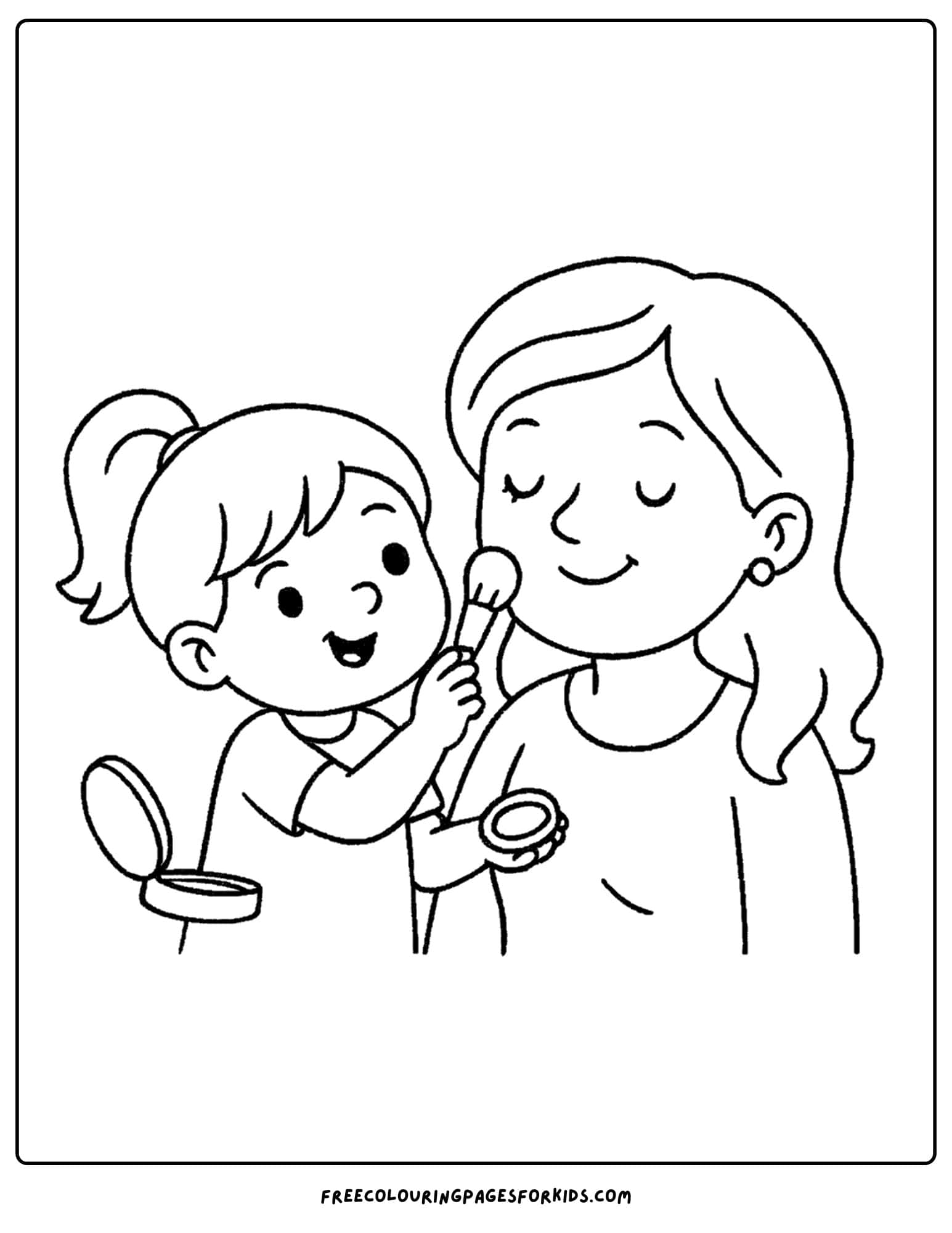 doing moms makeup