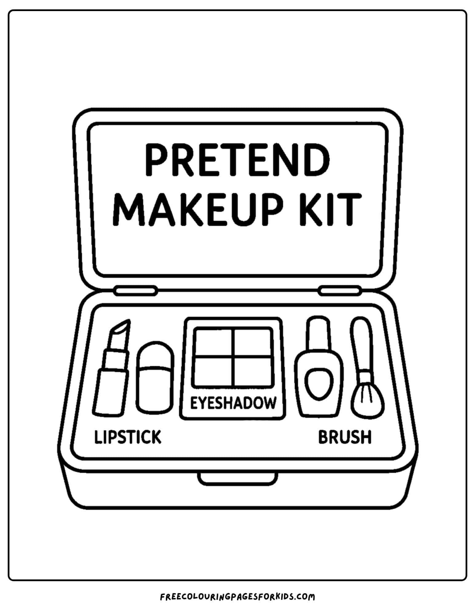 a pretend play makeup kit