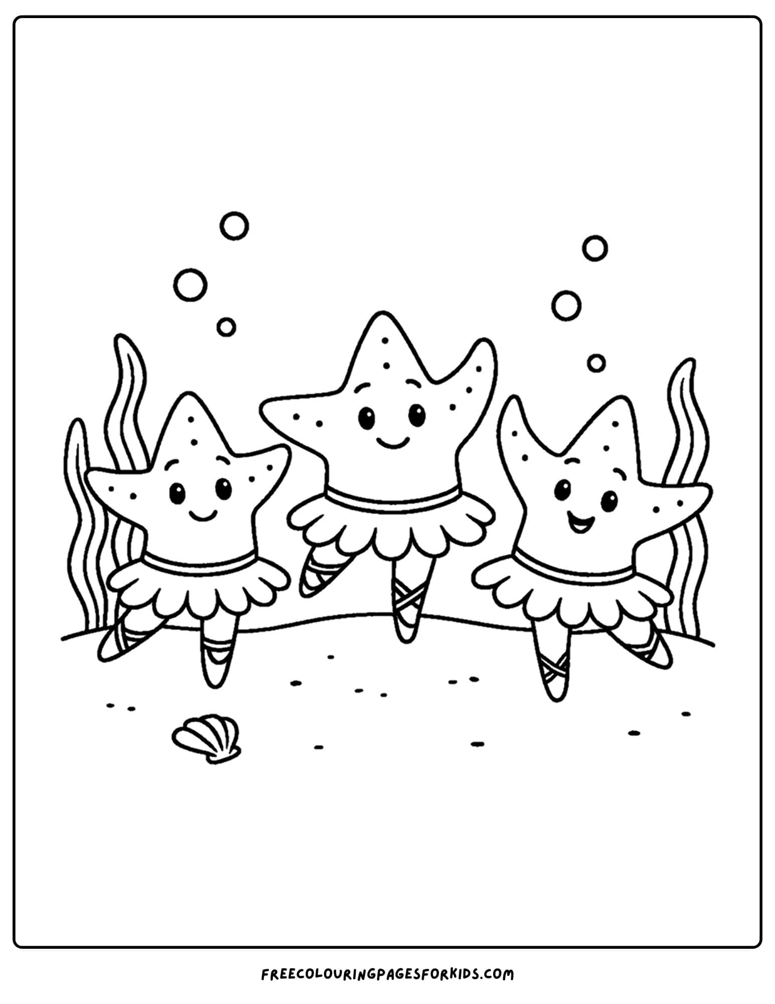 starfish in tutus