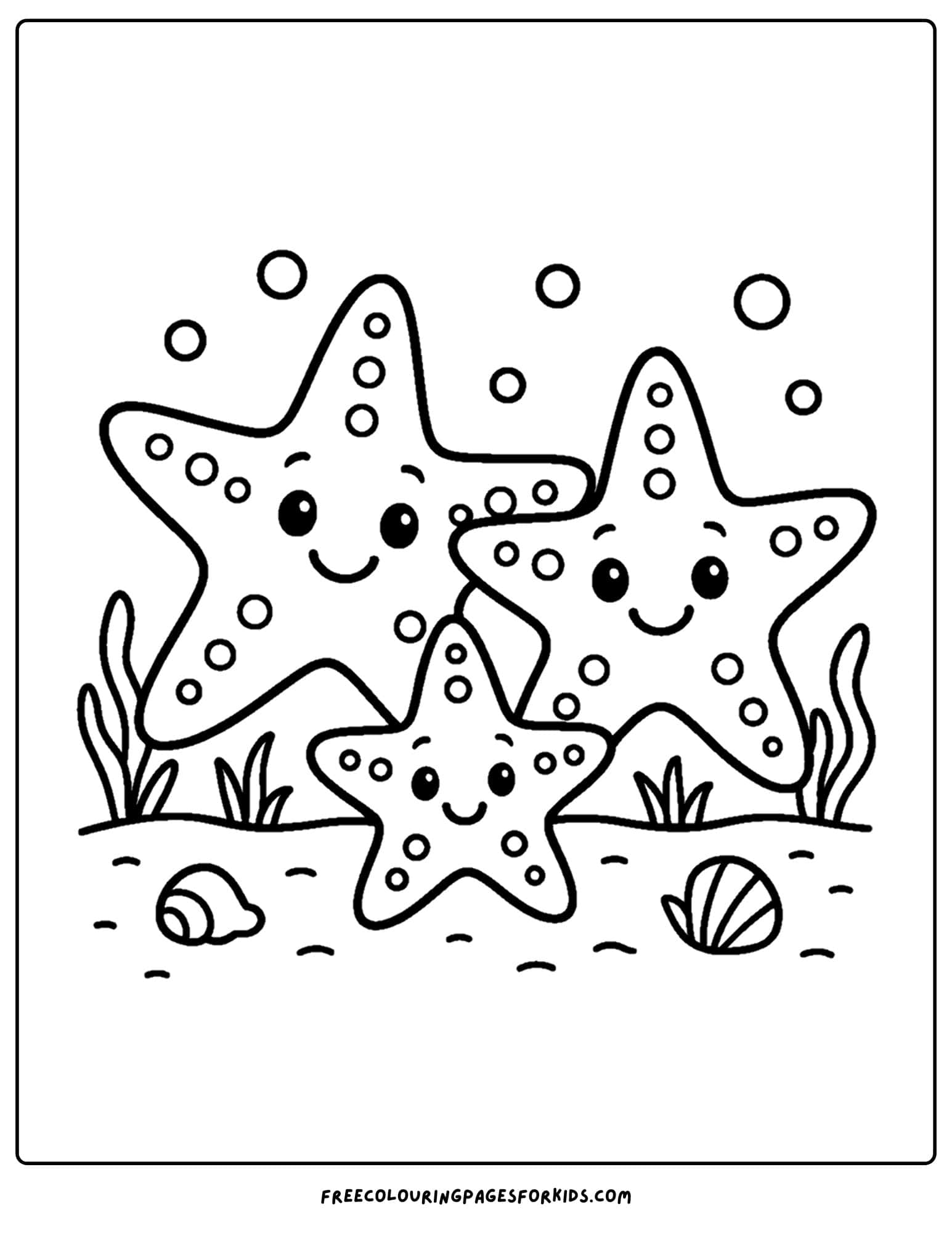 a starfish family