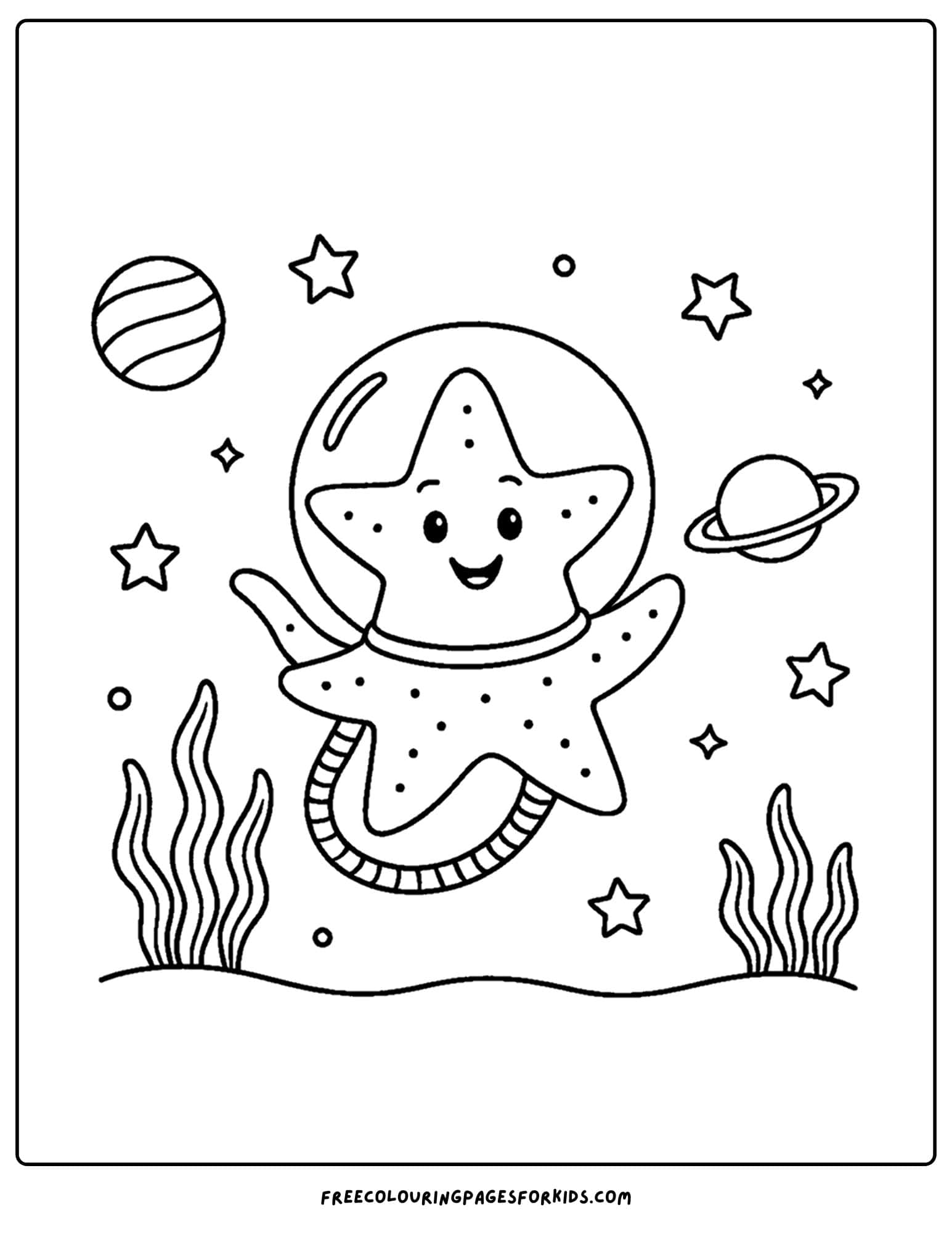 a starfish astronaut