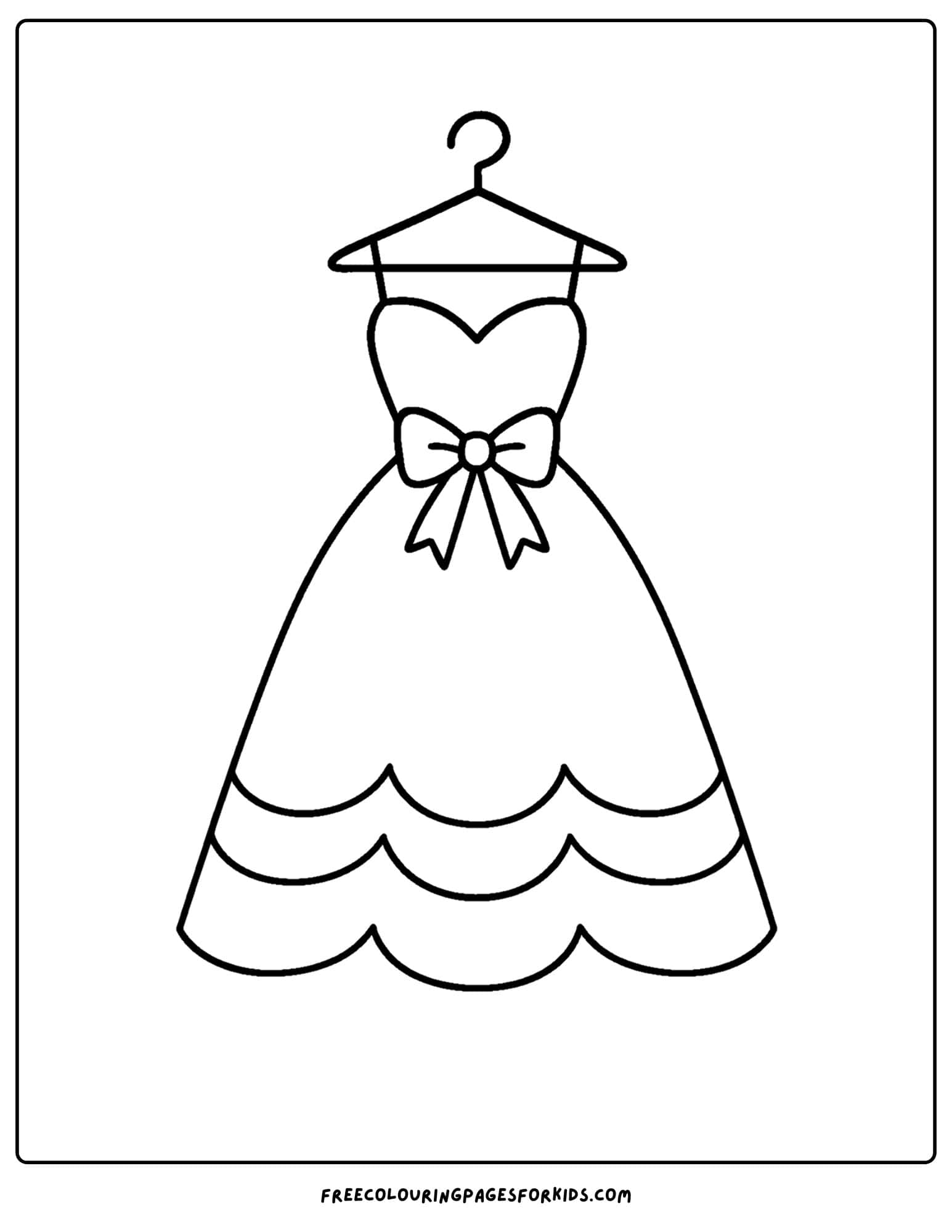 an elegant wedding dress on a hanger
