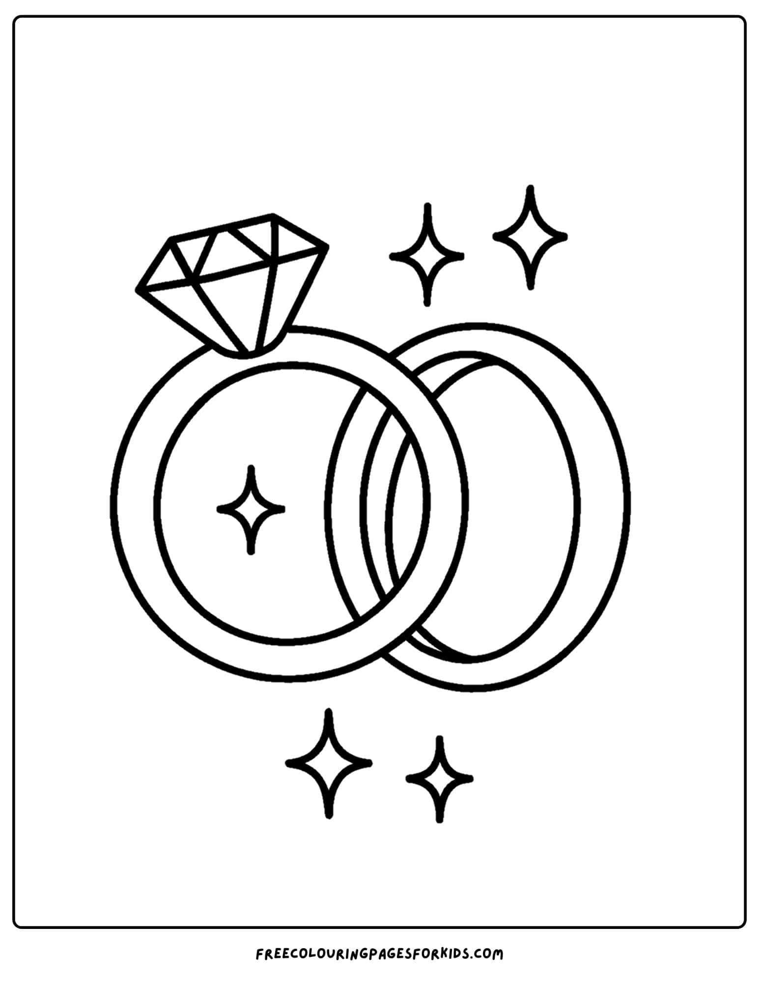 sparkling wedding rings
