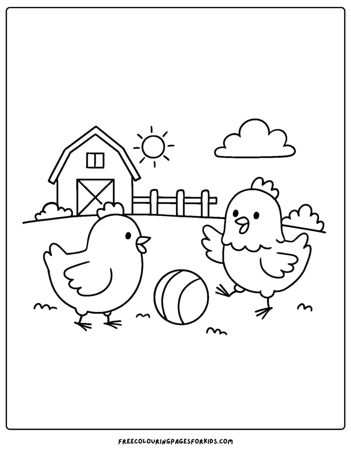 Chicken Coloring Pages