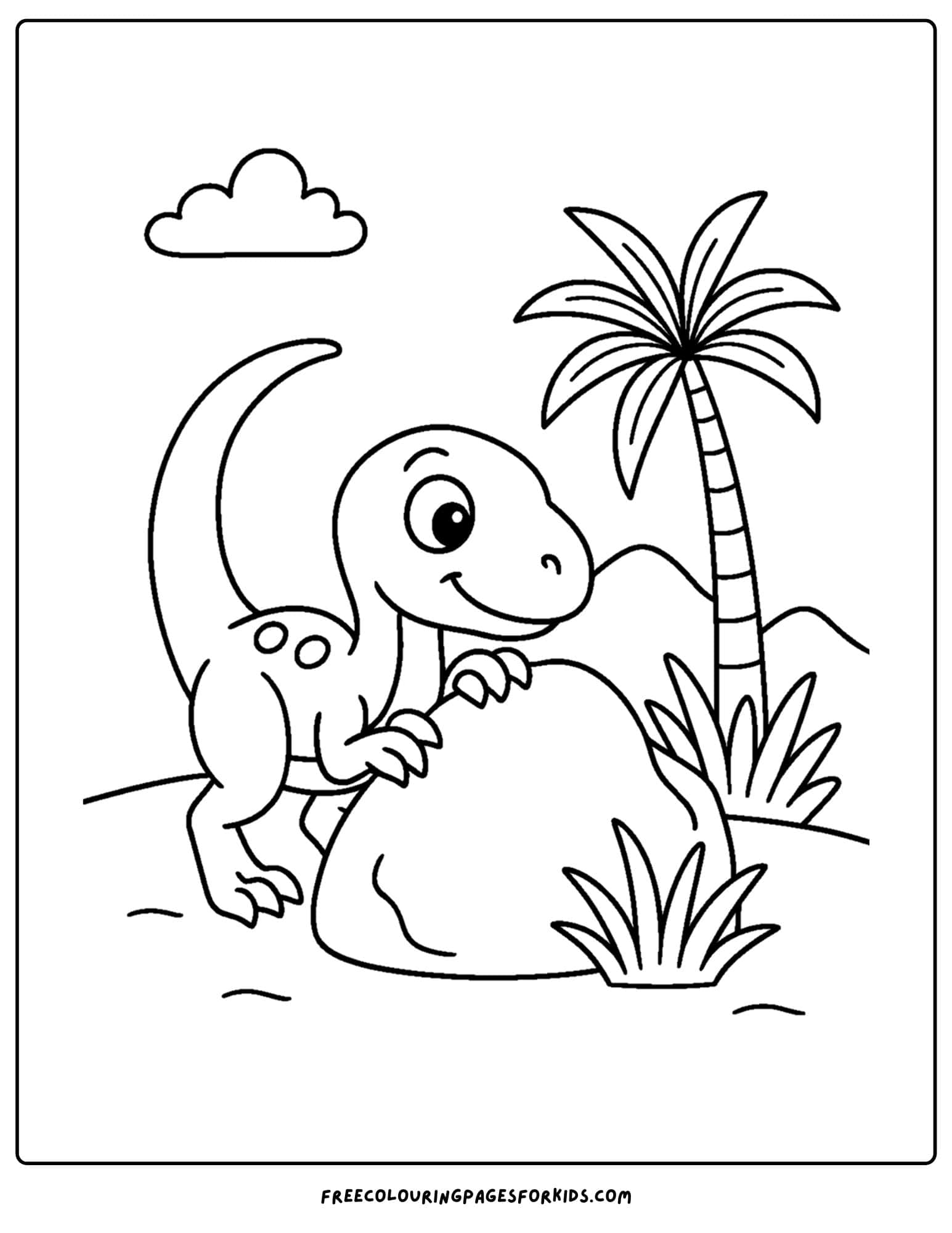 a dinosaur coloring page featuring a velociraptor