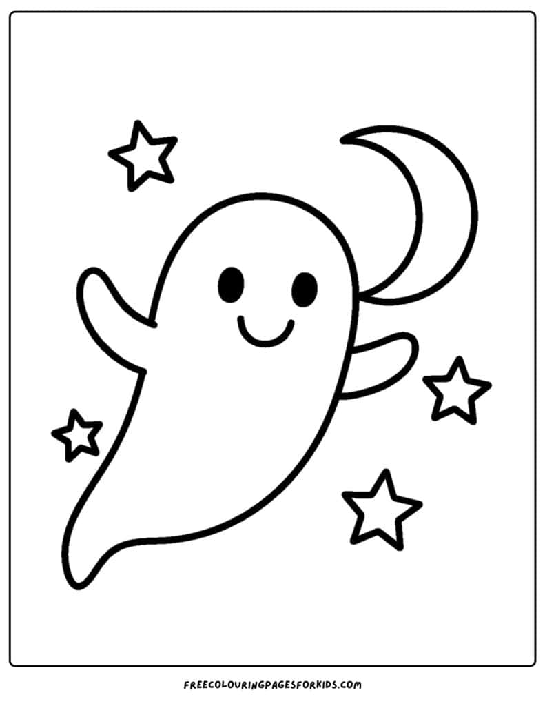 Ghost Coloring Pages