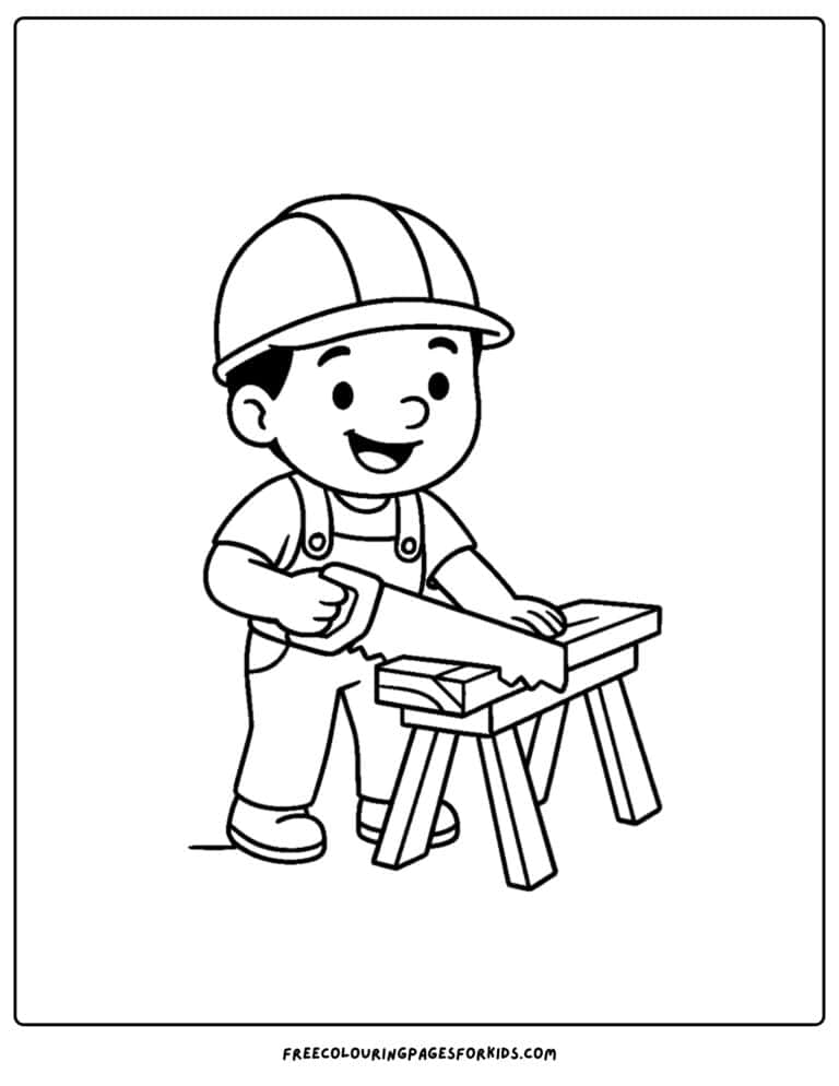Builder Coloring Pages