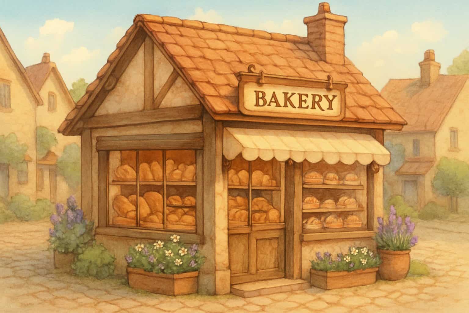 bakery coloring pages