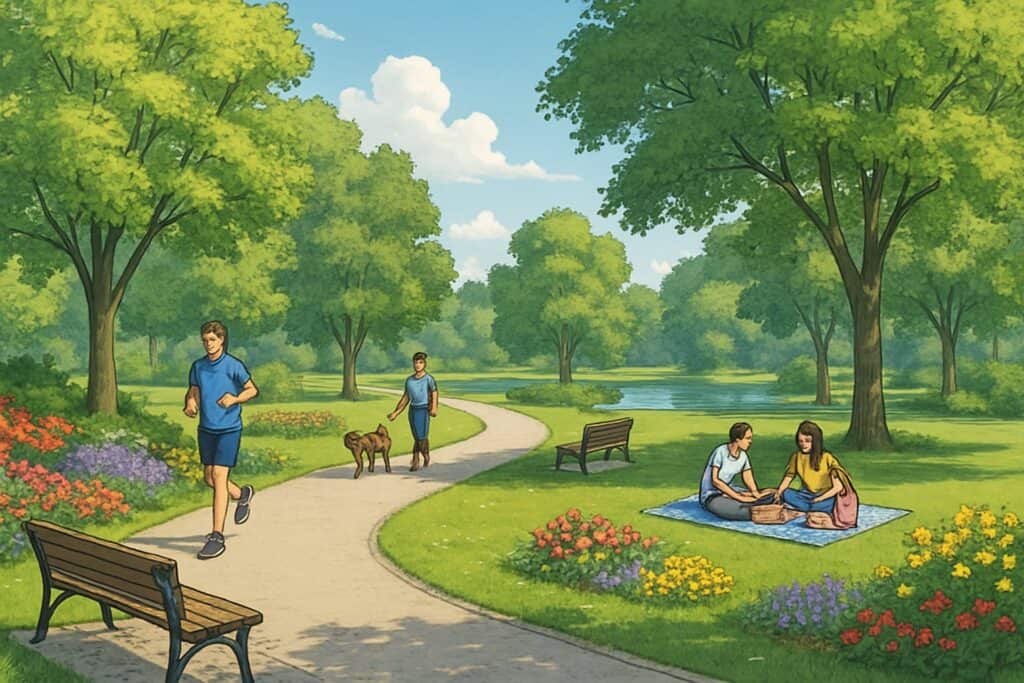 park coloring pages for kids