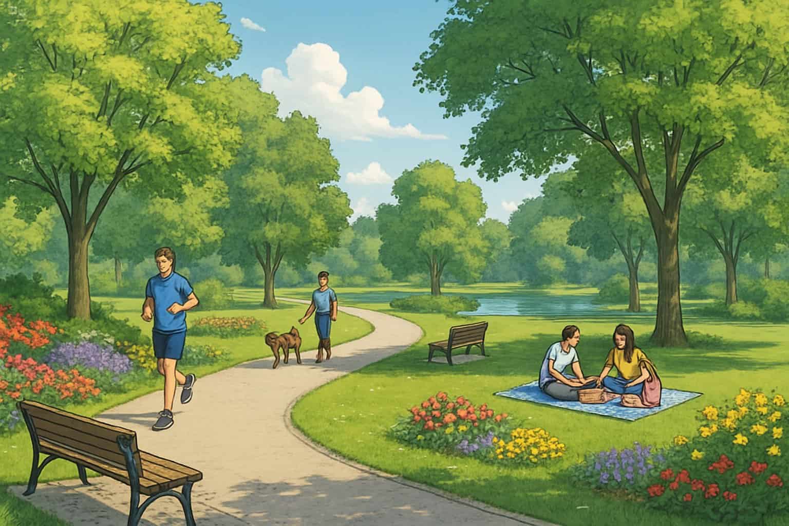 park coloring pages for kids