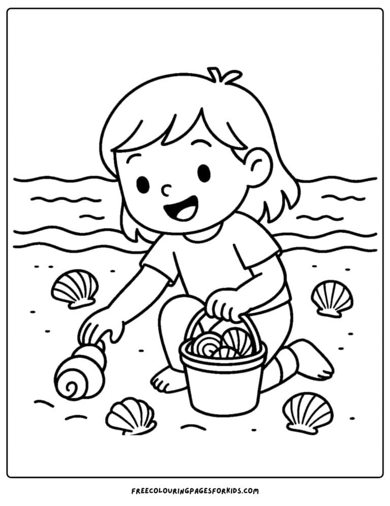 Shell Coloring Pages