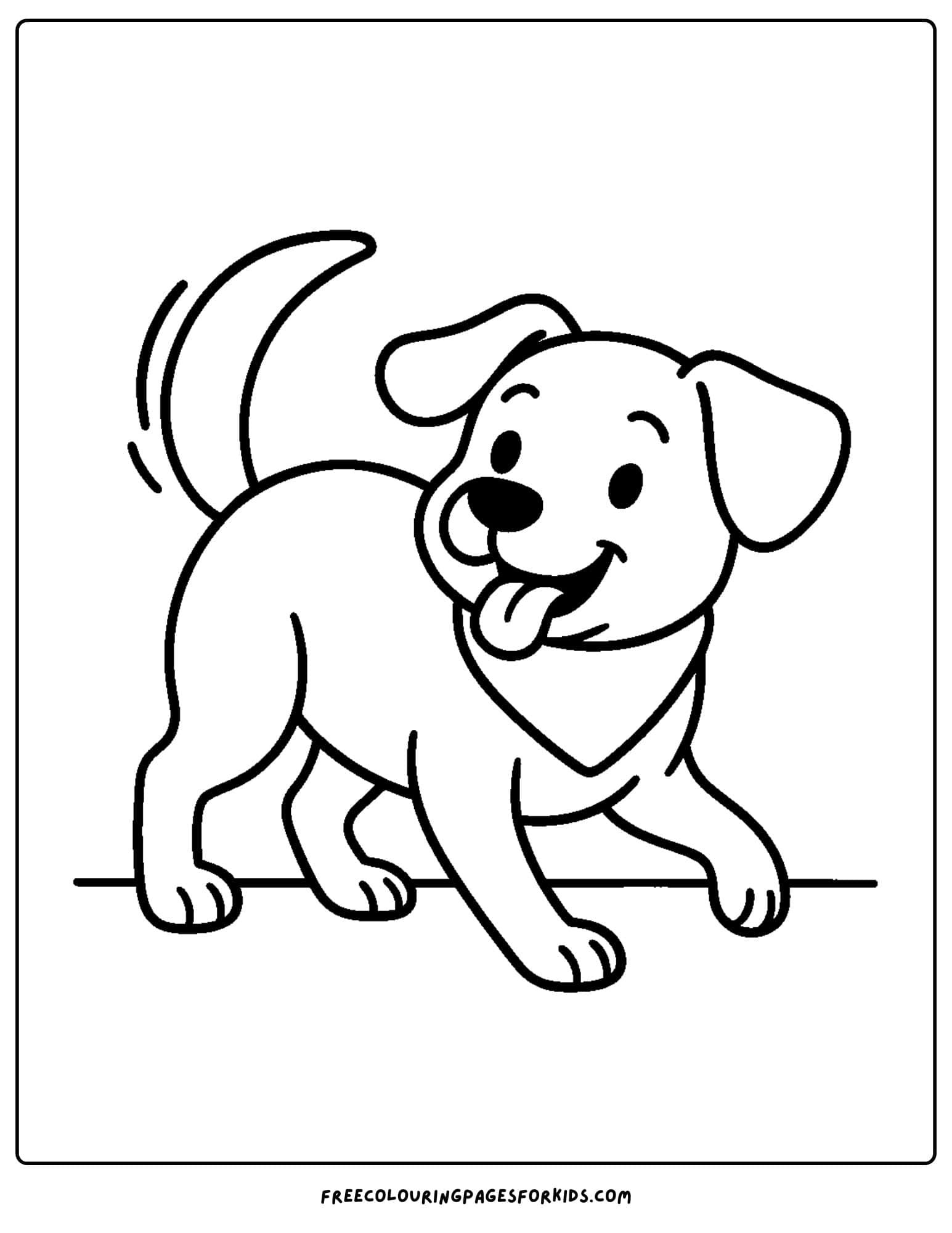 a dog themed coloring page featuring a dog chasing its own tail
