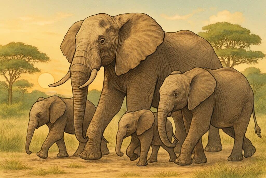 elephant coloring pages for children