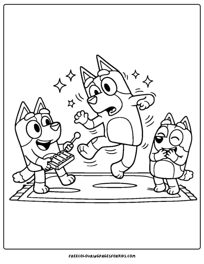 Bluey Coloring Pages