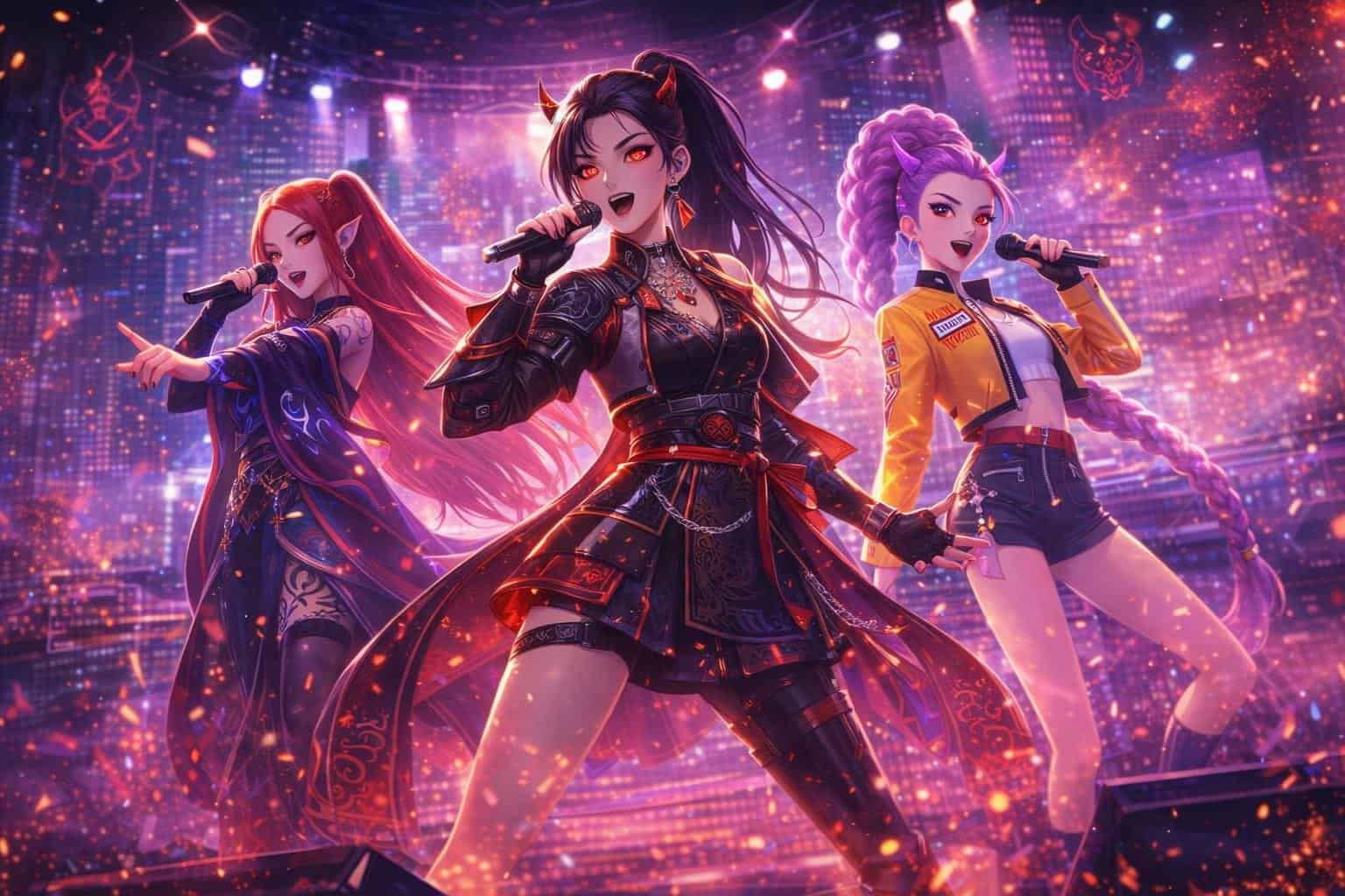 kpop demon hunters coloring pages