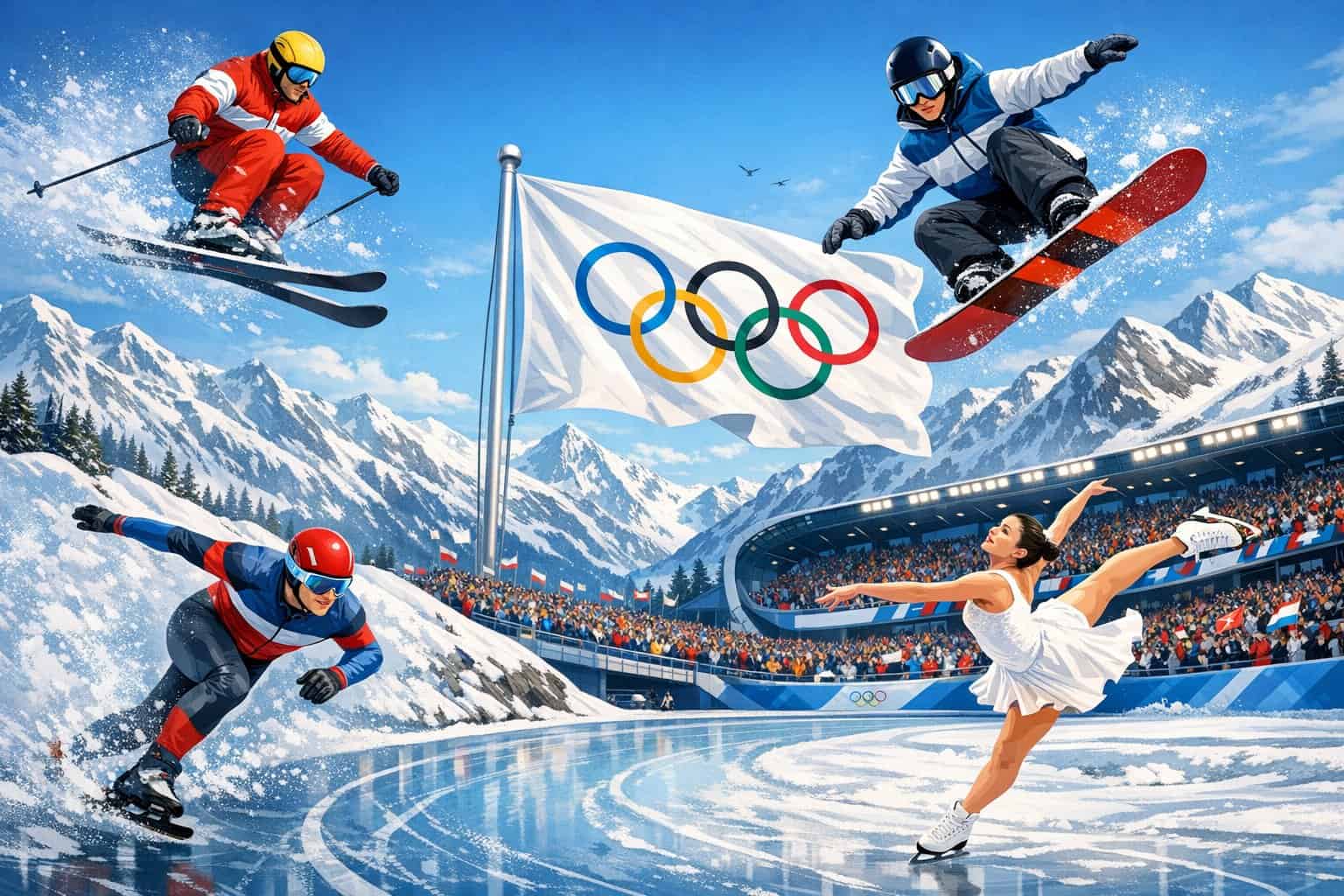 winter olympic coloring pages