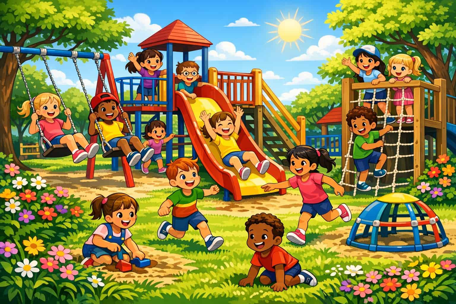 playground coloring pages