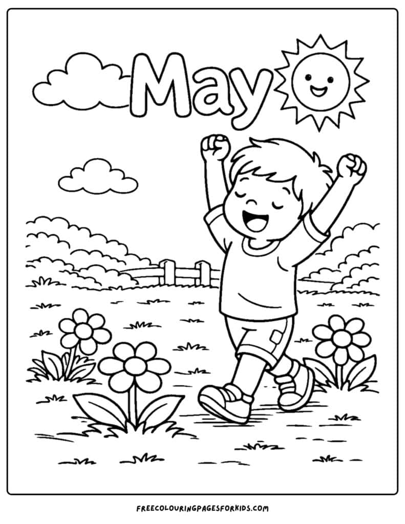 May Coloring Pages