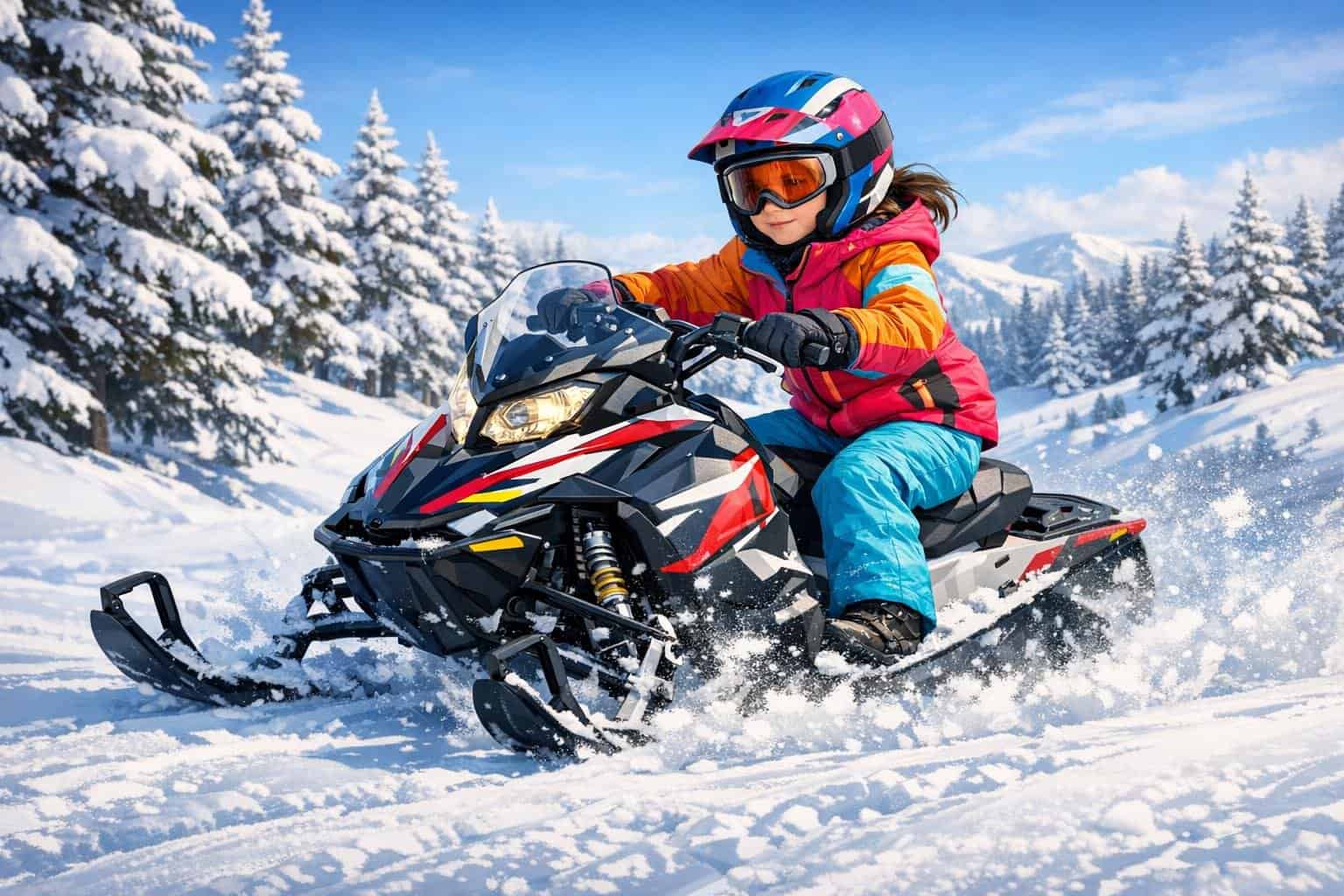 Snowmobile Coloring Pages