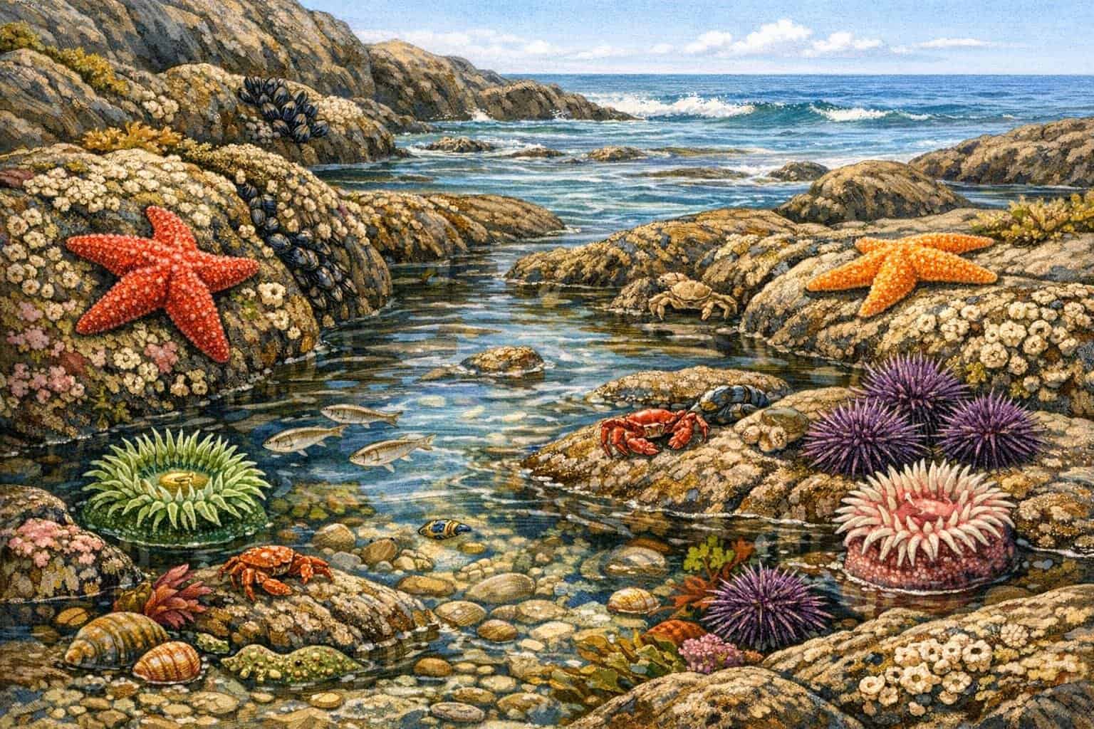 Tide Pool Coloring Pages