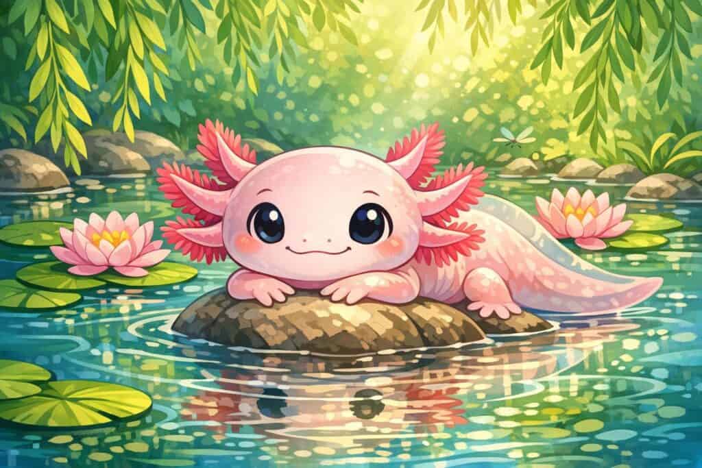 axolotl coloring pages