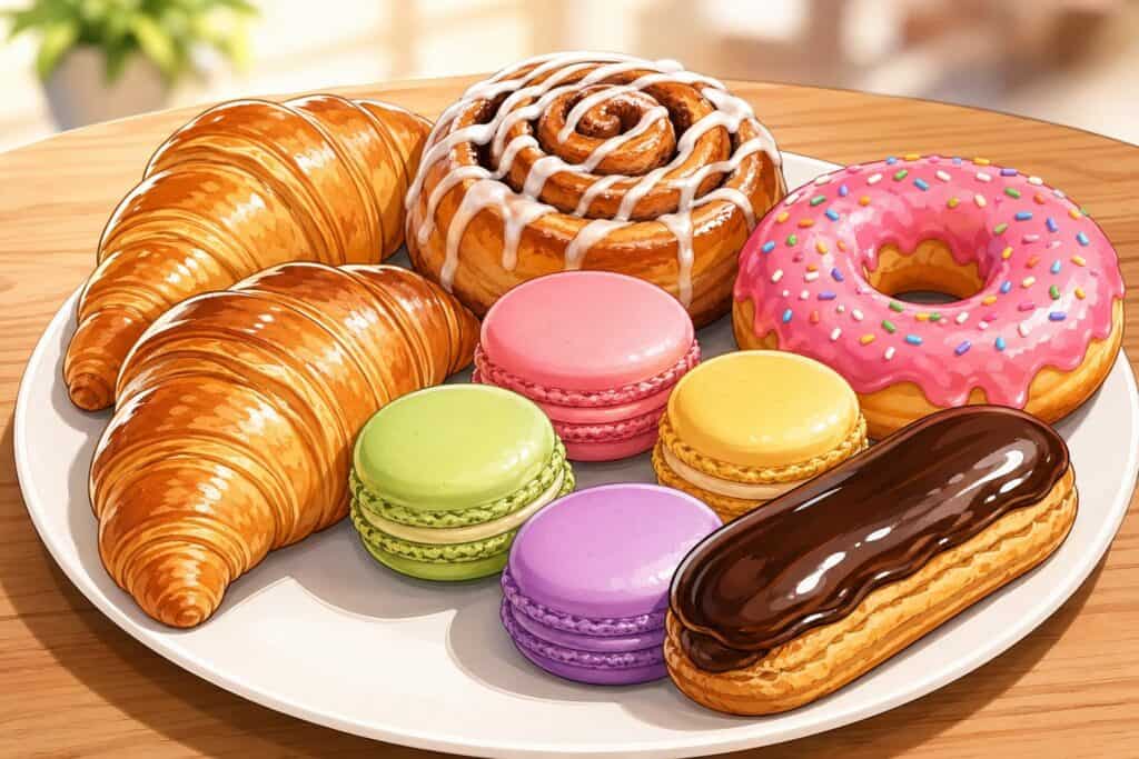 pastry coloring pages