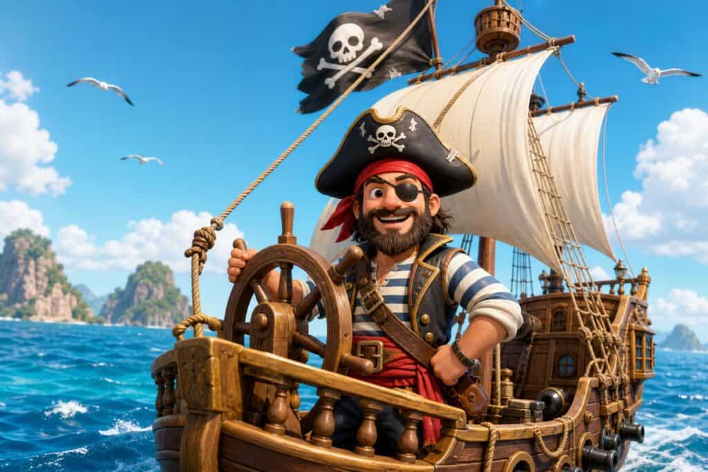 pirate coloring pages