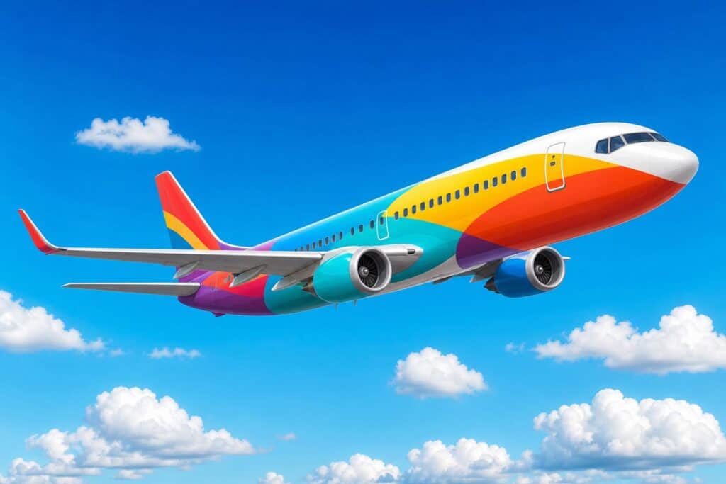 plane coloring pages