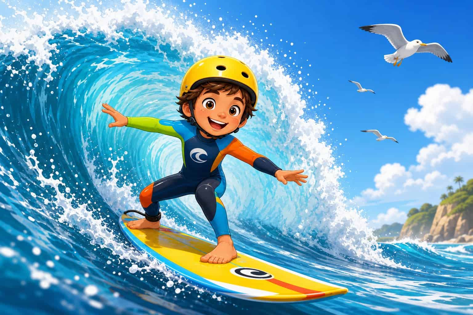 surfing coloring pages