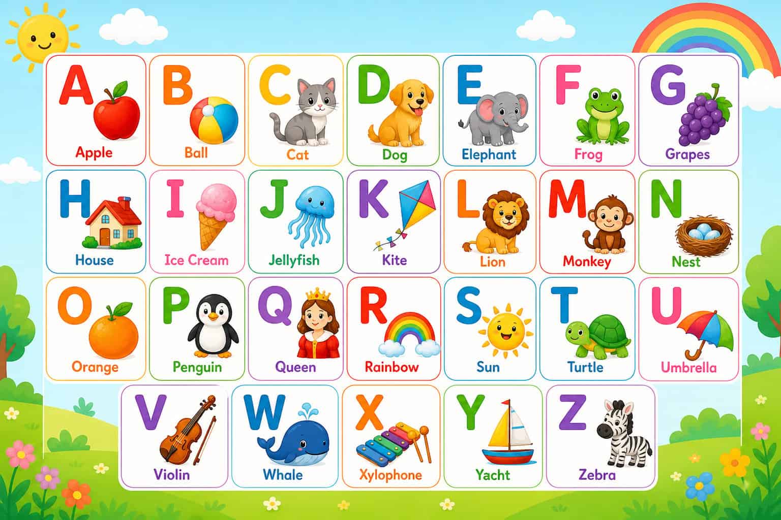 alphabet coloring pages