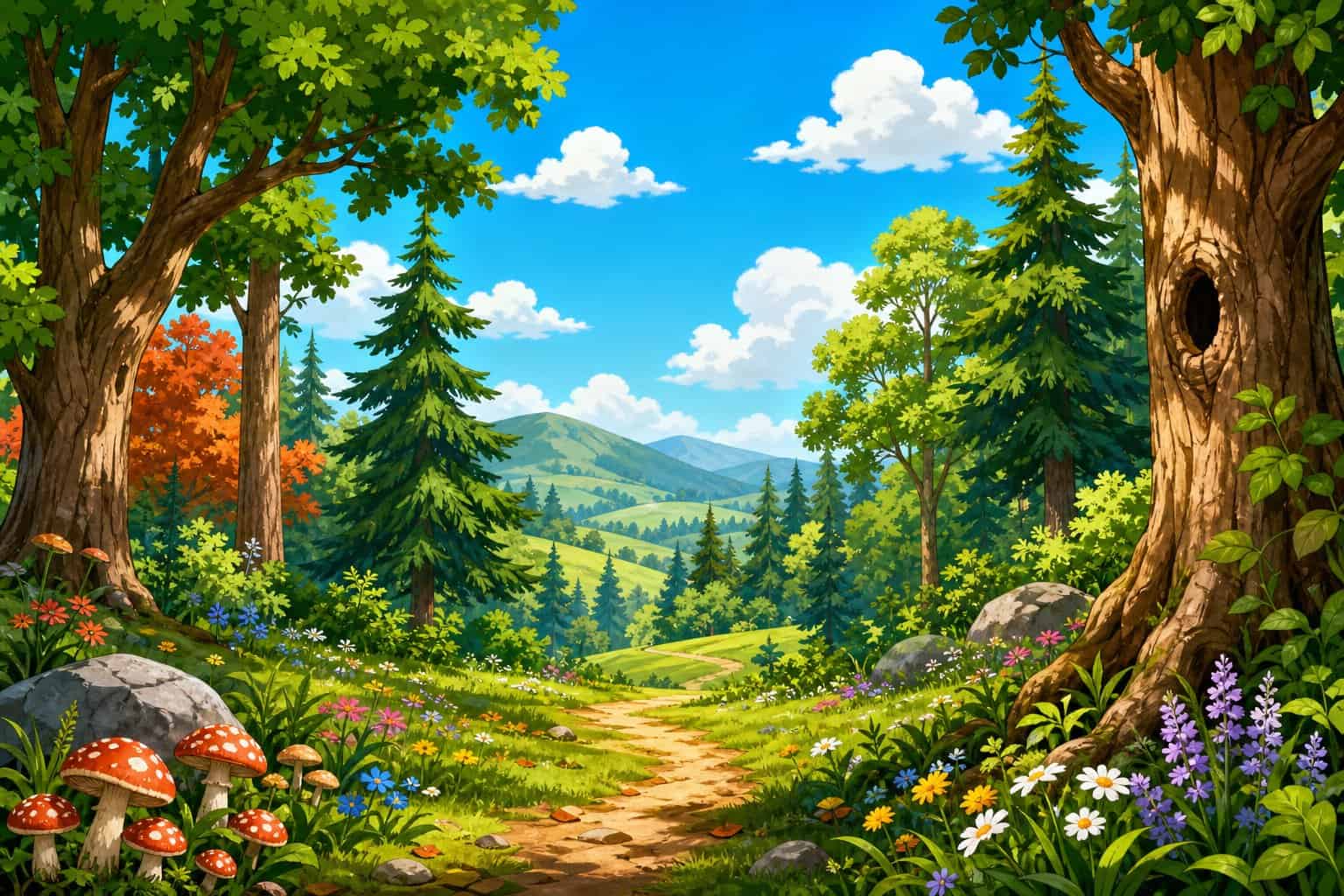 forest coloring pages