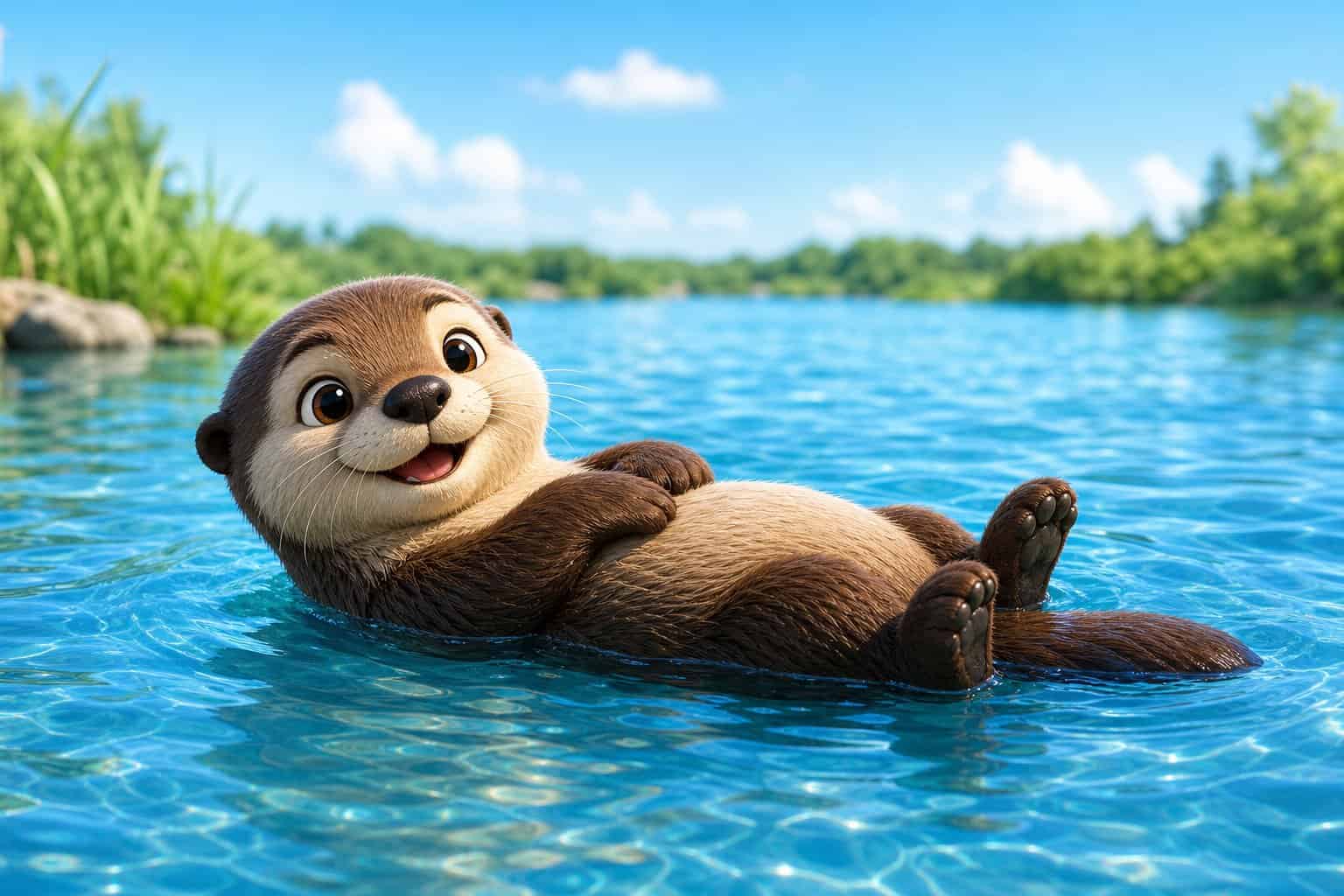 otter coloring pages