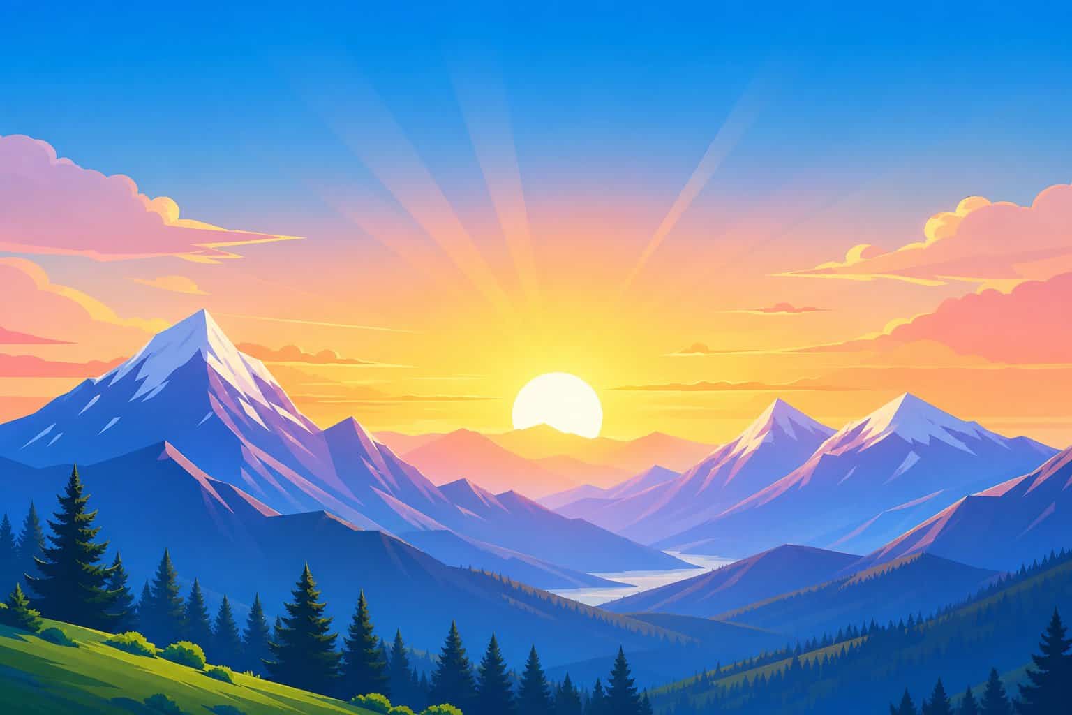 sunrise coloring pages