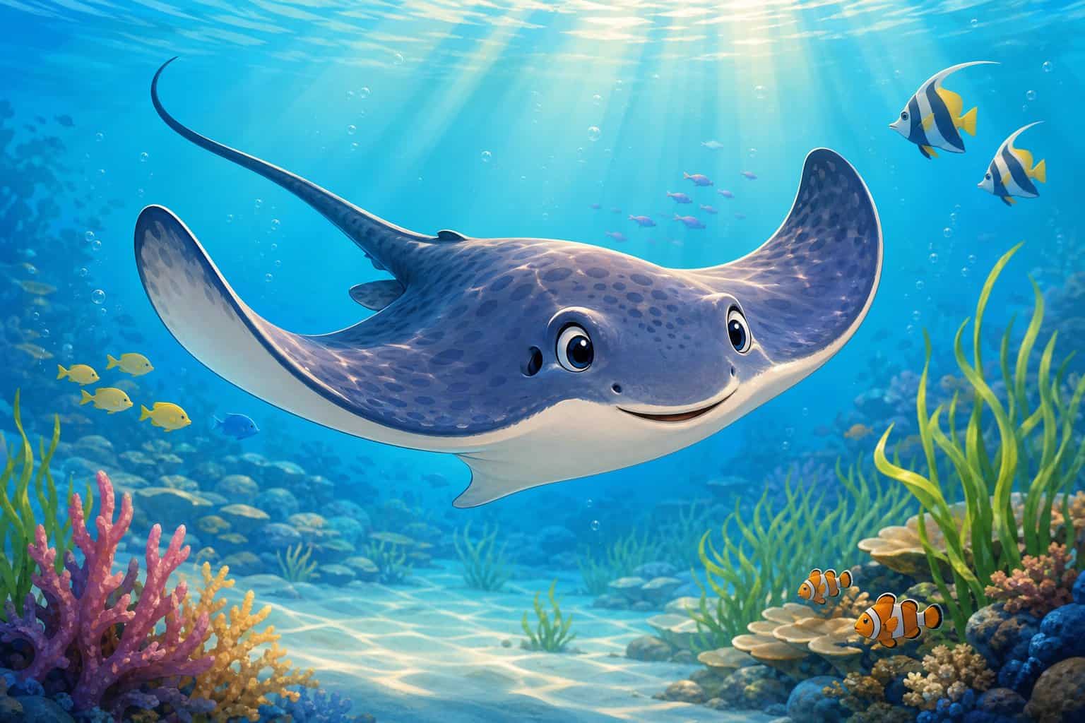stingray coloring pages