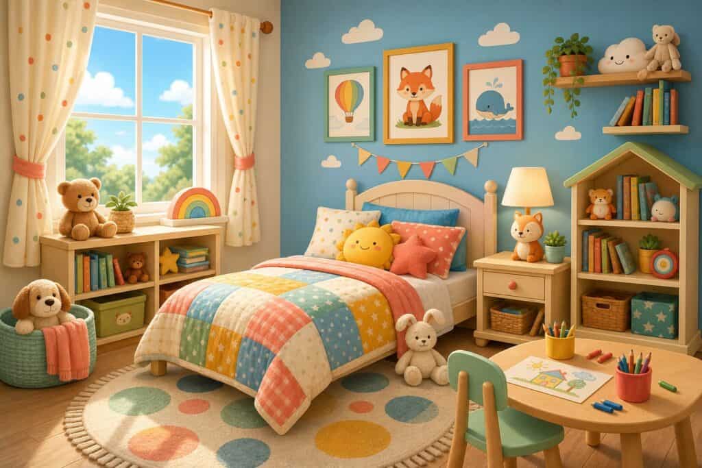 kids bedroom coloring pages