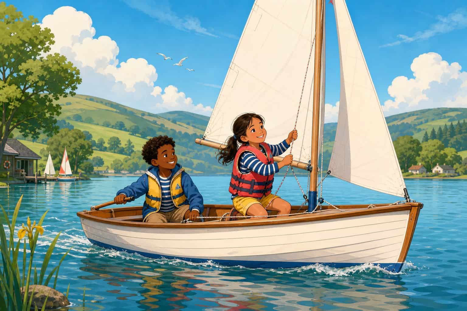 sailing coloring pages