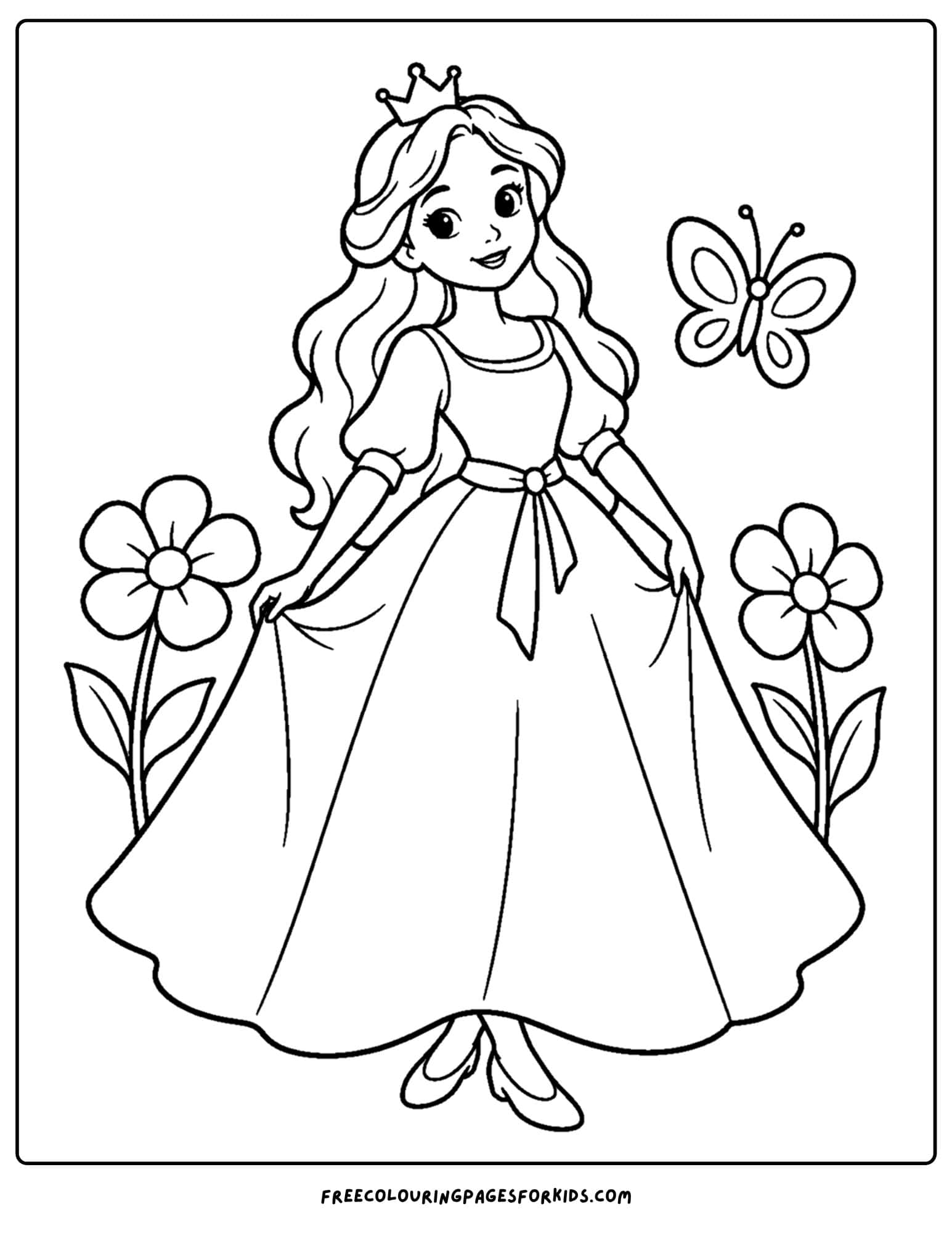 a cinderella coloring page of her posing