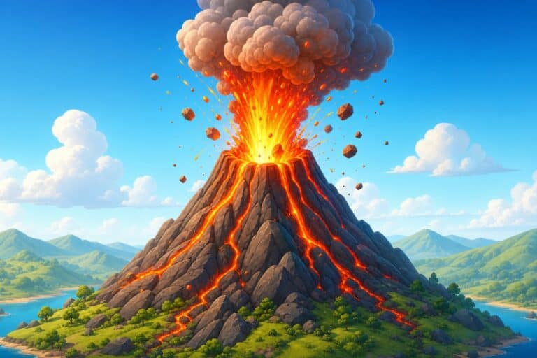 volcano coloring pages